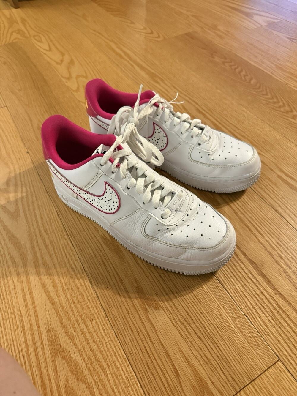 Nike Wmns Air Force 1 07 LX Dragon Fruit White Pink DV3809-100 Size 8